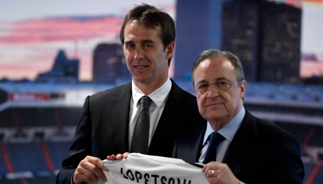 Florentino Perez poached Lopetegui at the beginning of the season.