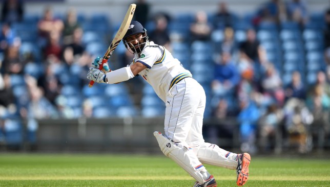 Pujara turned out for Yorkshire last year.
