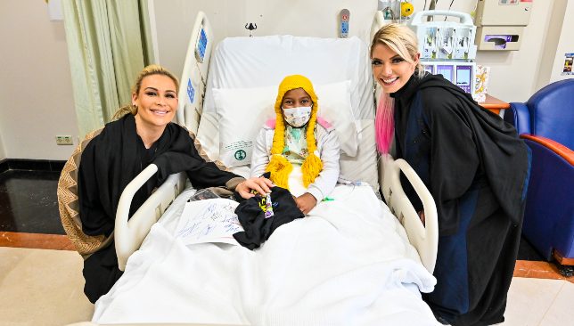 Natalya and Alexa Bliss were in Jeddah and visited patients at a local hospital