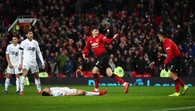  during the Premier League match between Manchester United and Burnley at Old Trafford on January 29, 2019 in Manchester, United Kingdom.