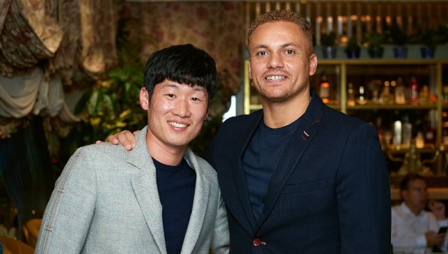 Park Ji-Sung and Wes Brown.