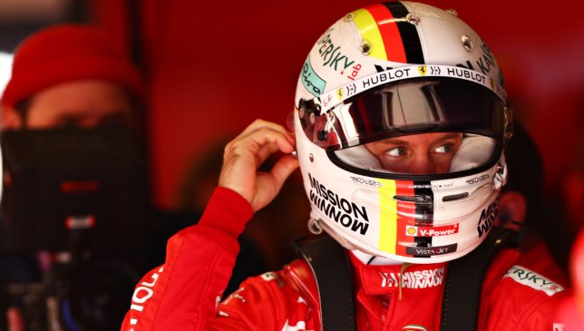 Eyes of steel: Sebastian Vettel.  