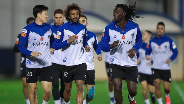 Al Hilal training (Twitter/@Alhilal_FC).