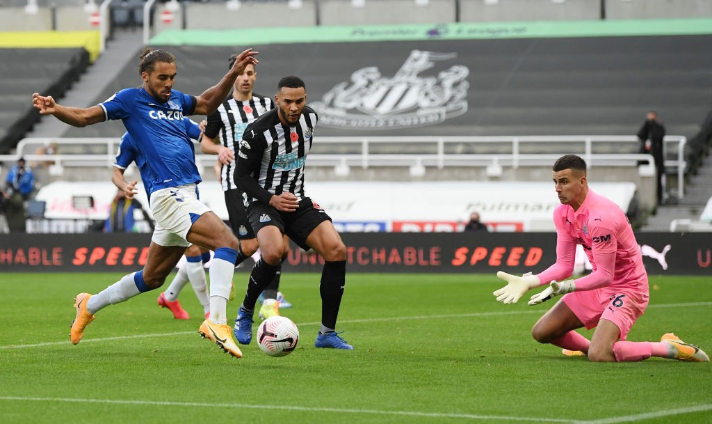 Dominic Calvert-Lewin scored his eighth goal of the season in Everton's defeat at Newcastle.