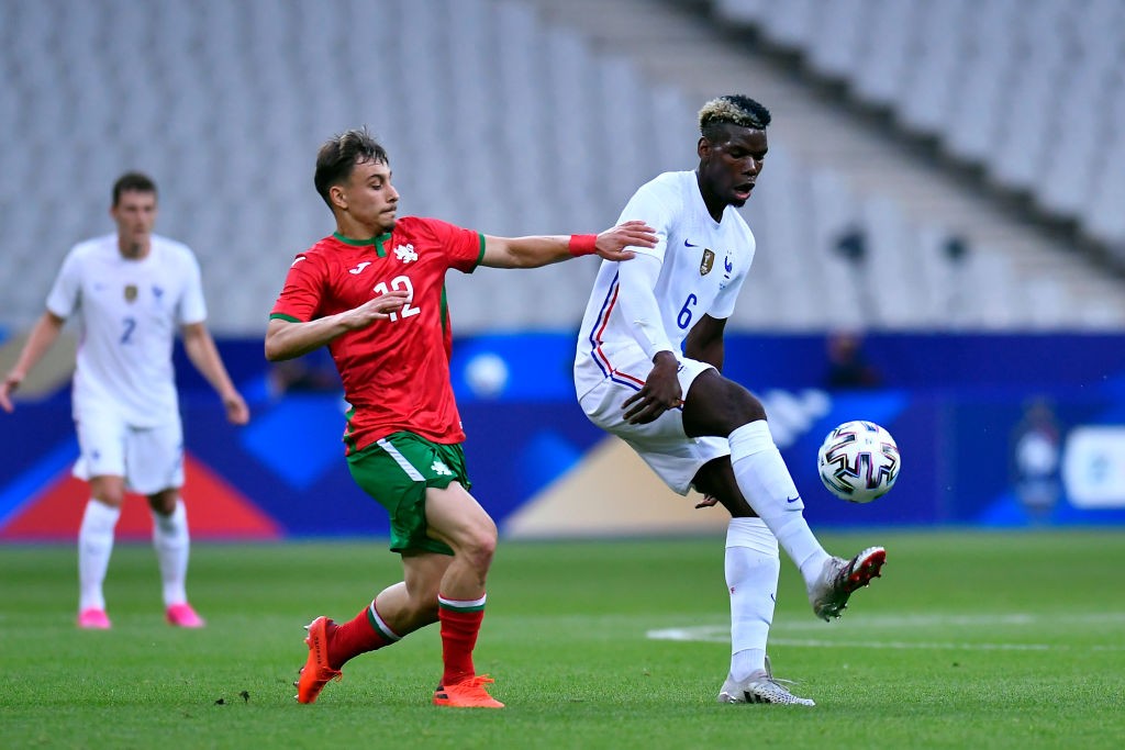 Key player: Paul Pogba during the international friendly match between France and Bulgaria