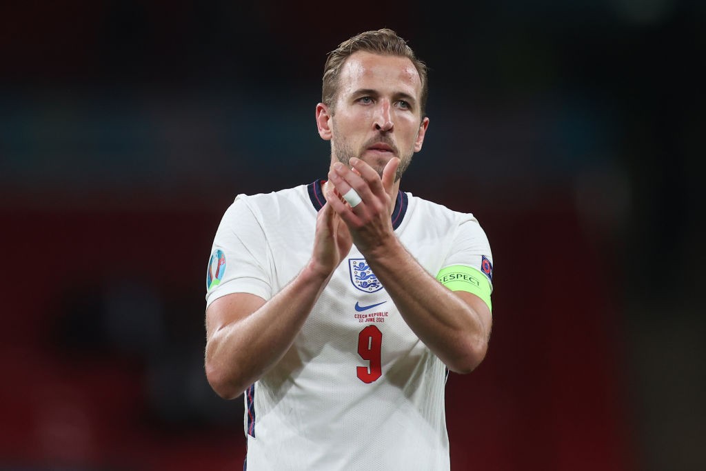 Yet to score: Harry Kane England acknowledges the fans after the UEFA Euro 2020 Championship Group D match between Czech Republic 