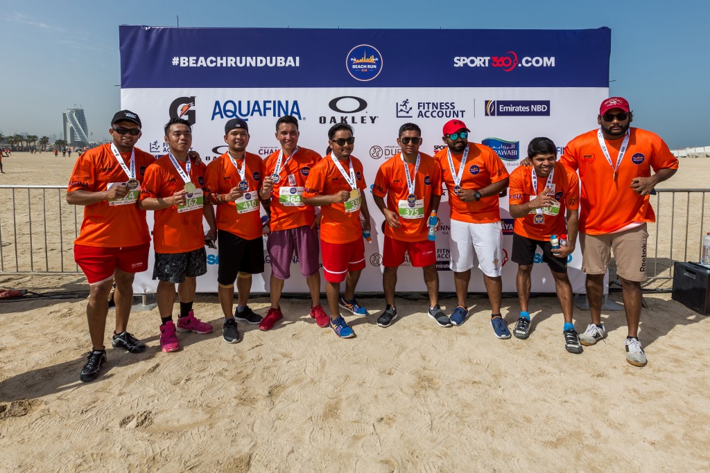 Runners: Participants with their medals