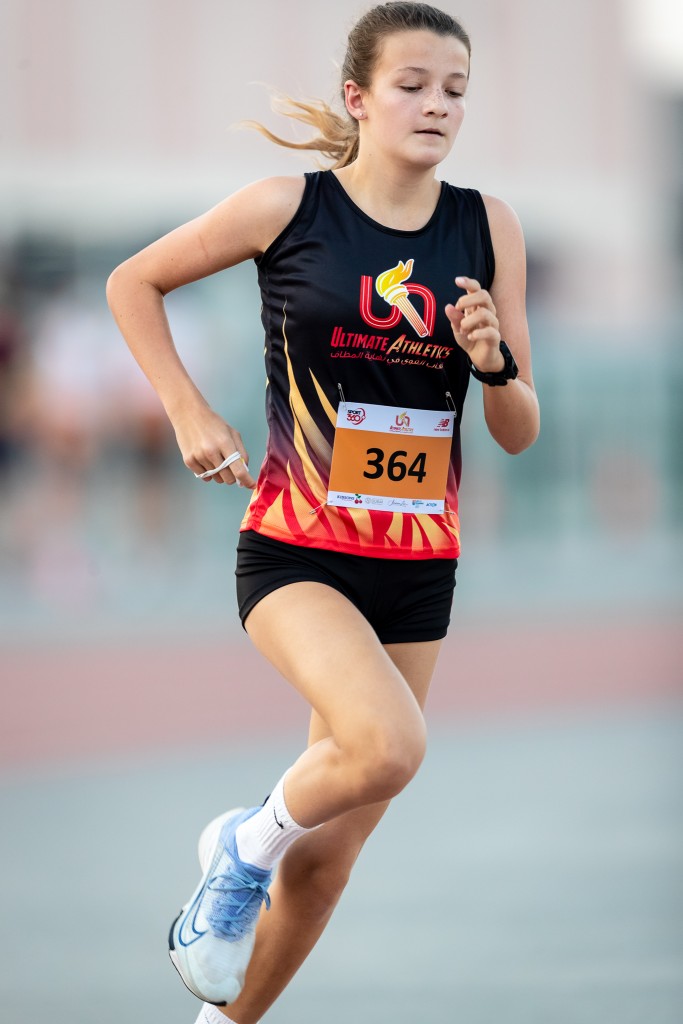 Future star: Isobel Chalier took gold in the 1500m